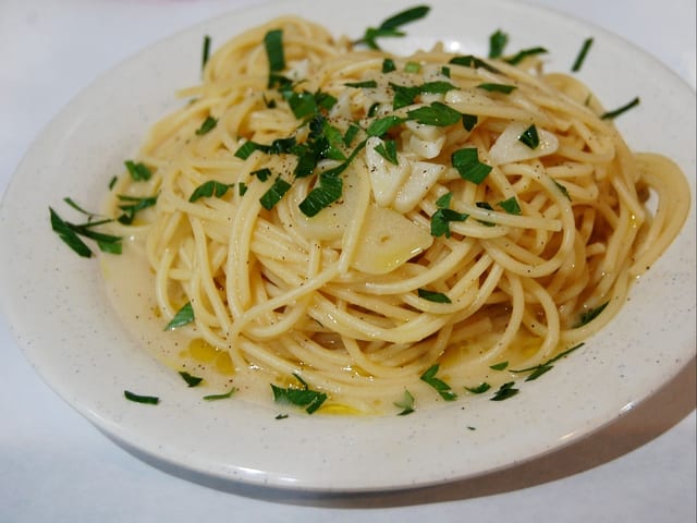 Pasta with Garlic & Oil.