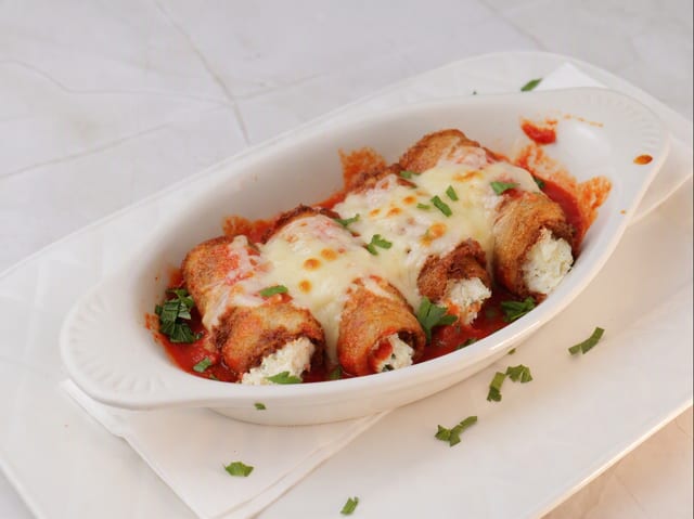 Eggplant Rollatini Entree.