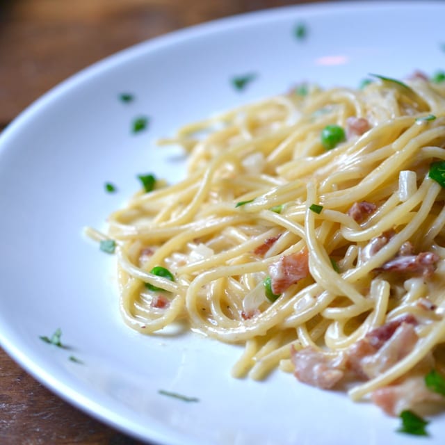 Spaghetti Carbonara.