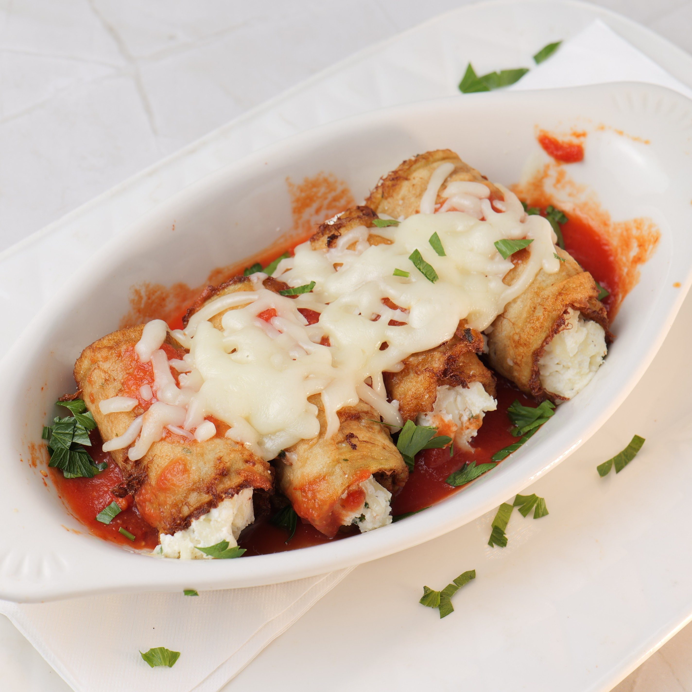 Eggplant Rollatini Entree.