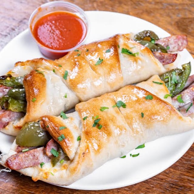 Sausage And Peppers Roll.