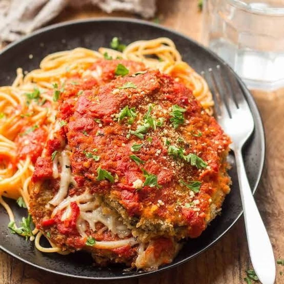 Eggplant Parmigiana.