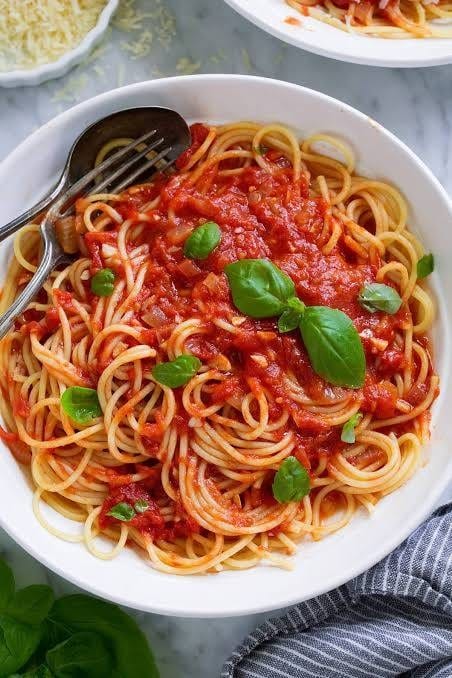 Pasta Marinara.